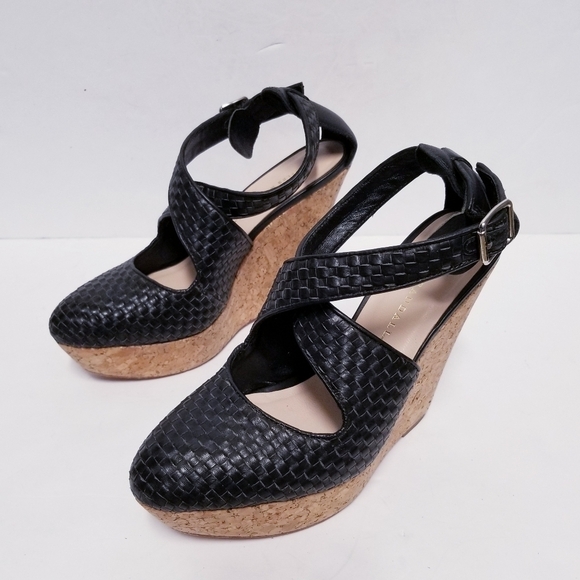 Loeffler Randal woven Leather wedge - Picture 4 of 10